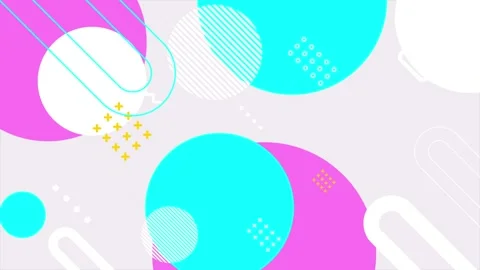 Stylish geometric pattern elements and abstract shape background seamless 4k Stock Footage 324832919