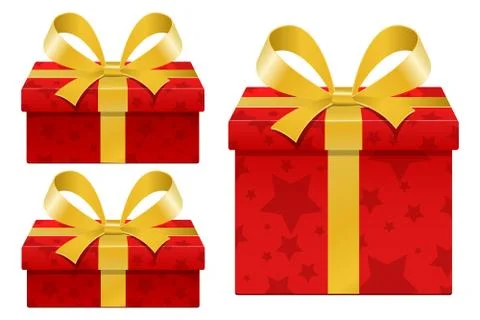 Stylish gift box vector design illustration isolated on white background Stock Illustration