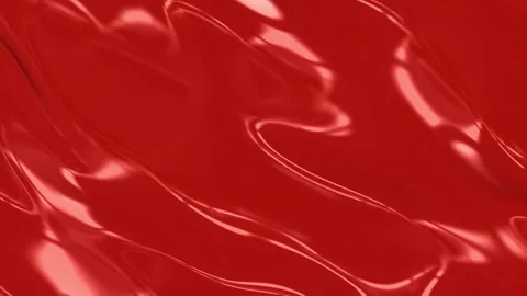 A Stylish Glossy Red Abstract Texture with Reflective Liquid Highlights and Stock Footage 317742486