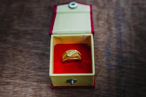 Stylish Gold Ring Stock Photos