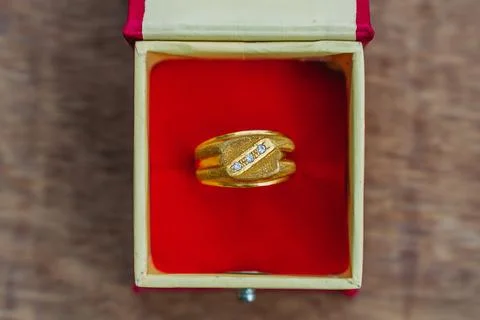 Stylish Gold Ring Stock Photos