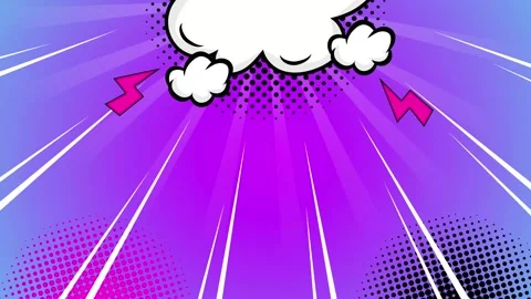 Stylish gradient background with comic book style pop art style seamless 4k Stock Footage 293041331