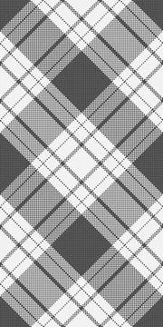 Stylish grayscale plaid pattern.  Geometric design with subtle texture, perfe Stock Illustration