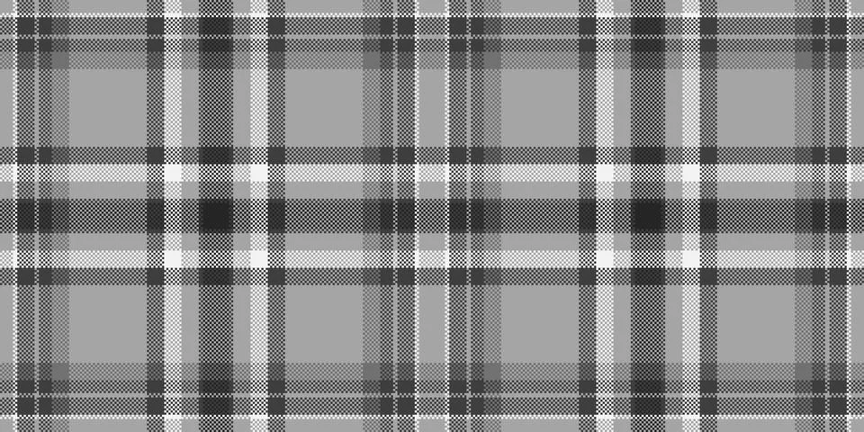 Stylish grayscale plaid pattern.  Perfect for textile design, website backgro Illustrazione stock