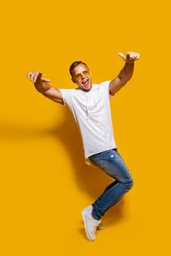 Stylish guy pointing at camera Stock Photos