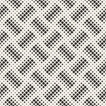 Stylish halftone texture. Endless abstract background with random size shapes Stock Illustration