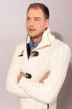 Stylish handsome young man Stock Photos
