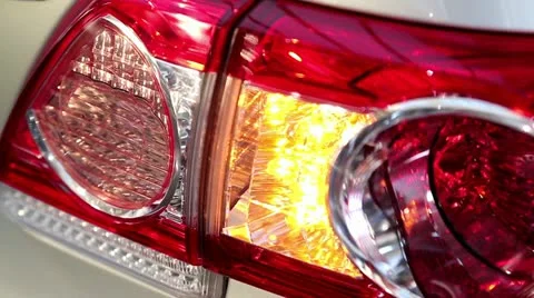 Stylish headlight Stock Footage 12535065