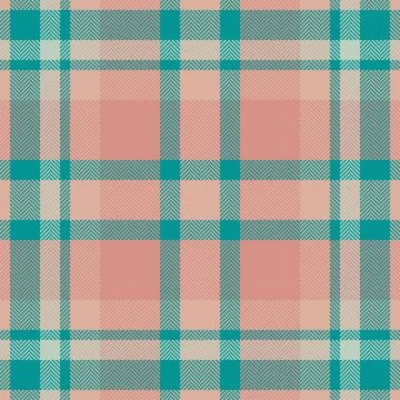 Stylish herringbone plaid pattern in soft pink and teal.  Perfect for textile Stock Illustration
