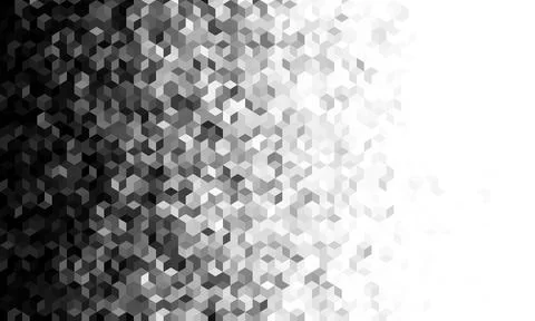 This stylish hexagonal black and white pattern enhances the beauty of contemp 스톡 일러스트