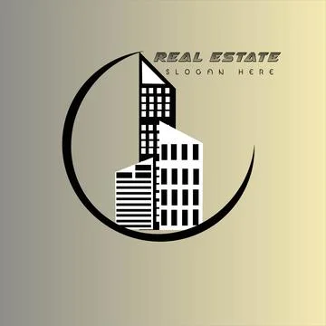 Stylish Home Emblem Stock Illustration