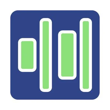 Stylish Icon Design Displaying an Equalizer Image Stockillustratie