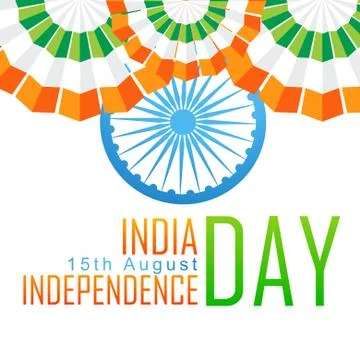 Stylish indian flag Stock Illustration