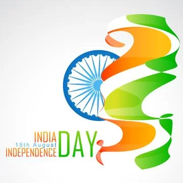 Stylish indian flag Stock Illustration