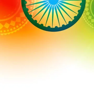 Stylish indian flag Stock Illustration