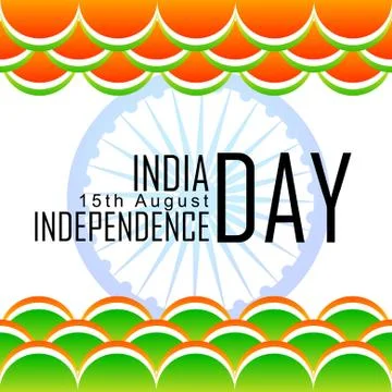 Stylish indian flag Illustrazione stock