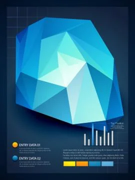 Stylish infographic design Stock Illustration