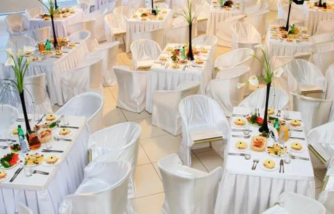 Stylish interior of restaurant Foto stock