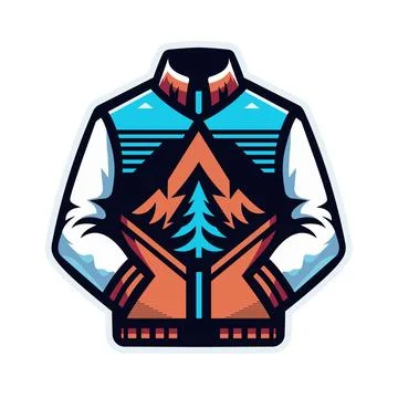 Stylish Jacket Vector Stock Illustration
