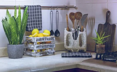 Stylish Kitchen Design Foto stock