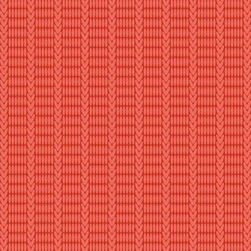 Stylish Knit. Red Knitted Texture. Woolen Pullover Canvas Print. Winter Fab.. Stock-Illustration
