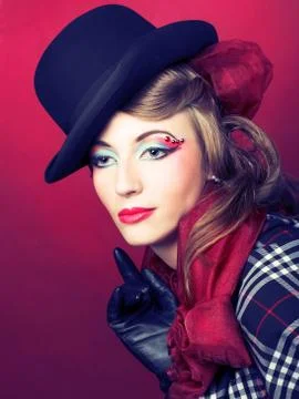 Stylish lady. Stock Photos