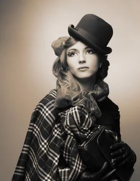 Stylish lady. Stock Photos