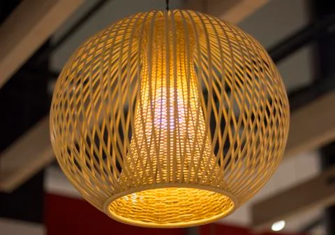 Stylish lamps on the ceiling Stock Photos