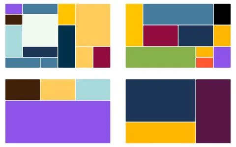 Stylish layout grid template pack for clean and organized visual structures Stock Illustration