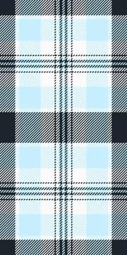 Stylish light blue and black plaid pattern. Perfect for textile design, fashi Stock Illustration