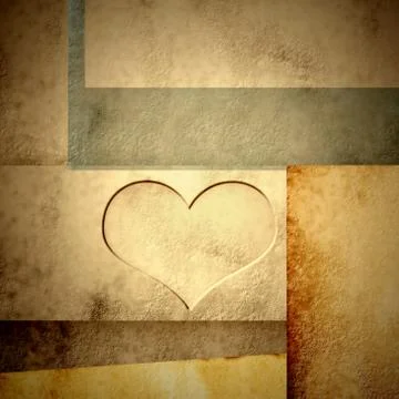 Stylish love card Stock Illustration