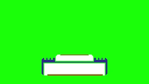 Stylish Lower Third Text Place Holder Shape Animation on Green Background 06 Stock Footage 260704981