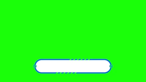 Stylish Lower Third Text Place Holder Shape Animation on Green Background 02 Stock Footage 260704998