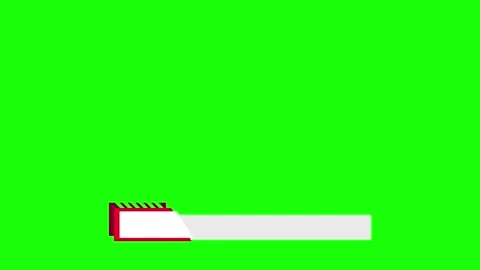 Stylish Lower Third Text Place Holder Shape Animation on Green Background 01 Stock Footage 260705003