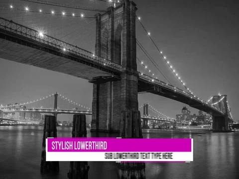 Stylish lowerthird Stock After Effects