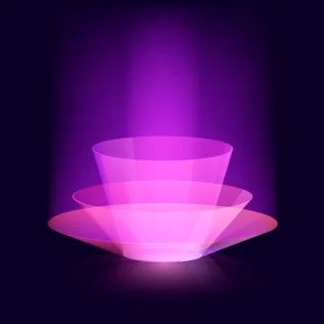 Stylish magical effect vector design. Virtual beauty shine abstract background Stock Illustration