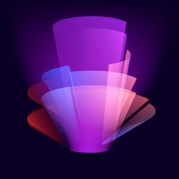 Stylish magical effect vector design. Virtual beauty shine abstract background Stock Illustration