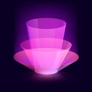 Stylish magical effect vector design. Virtual beauty shine abstract background Stock Illustration