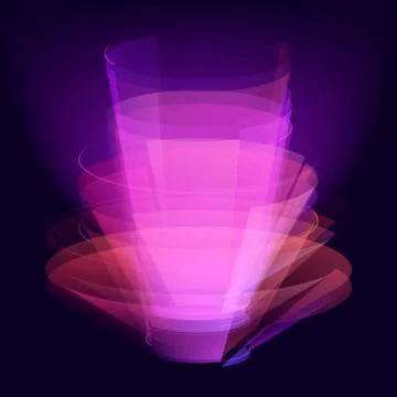 Stylish magical effect vector design. Virtual beauty shine abstract background Stock Illustration