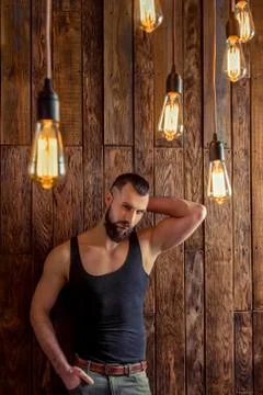 Stylish man with beard Foto stock