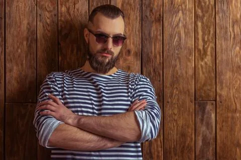 Stylish man with beard Foto stock
