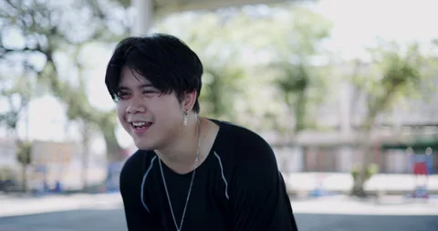 A stylish man is having fun freestyle dancing alone. Stock-Footage 313173458