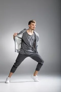 Stylish man posing Stock Photos