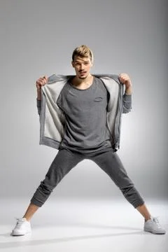 Stylish man posing Stock Photos