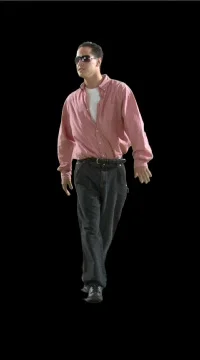 Stylish Man Walking Stock Footage 79506