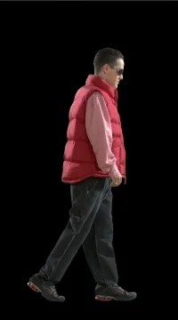 Stylish Man Walking Stock Footage 79686