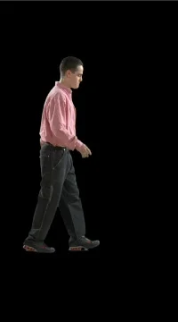Stylish Man Walking Stock Footage 79701