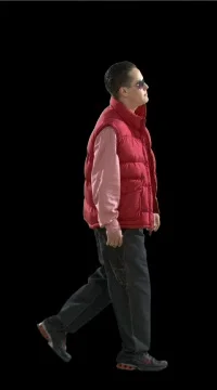 Stylish Man Walking Stock Footage 79705