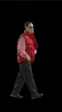 Stylish Man Walking Stock Footage 79739