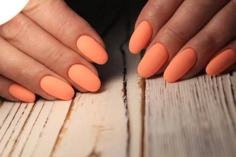 Stylish manicure design Stock Photos